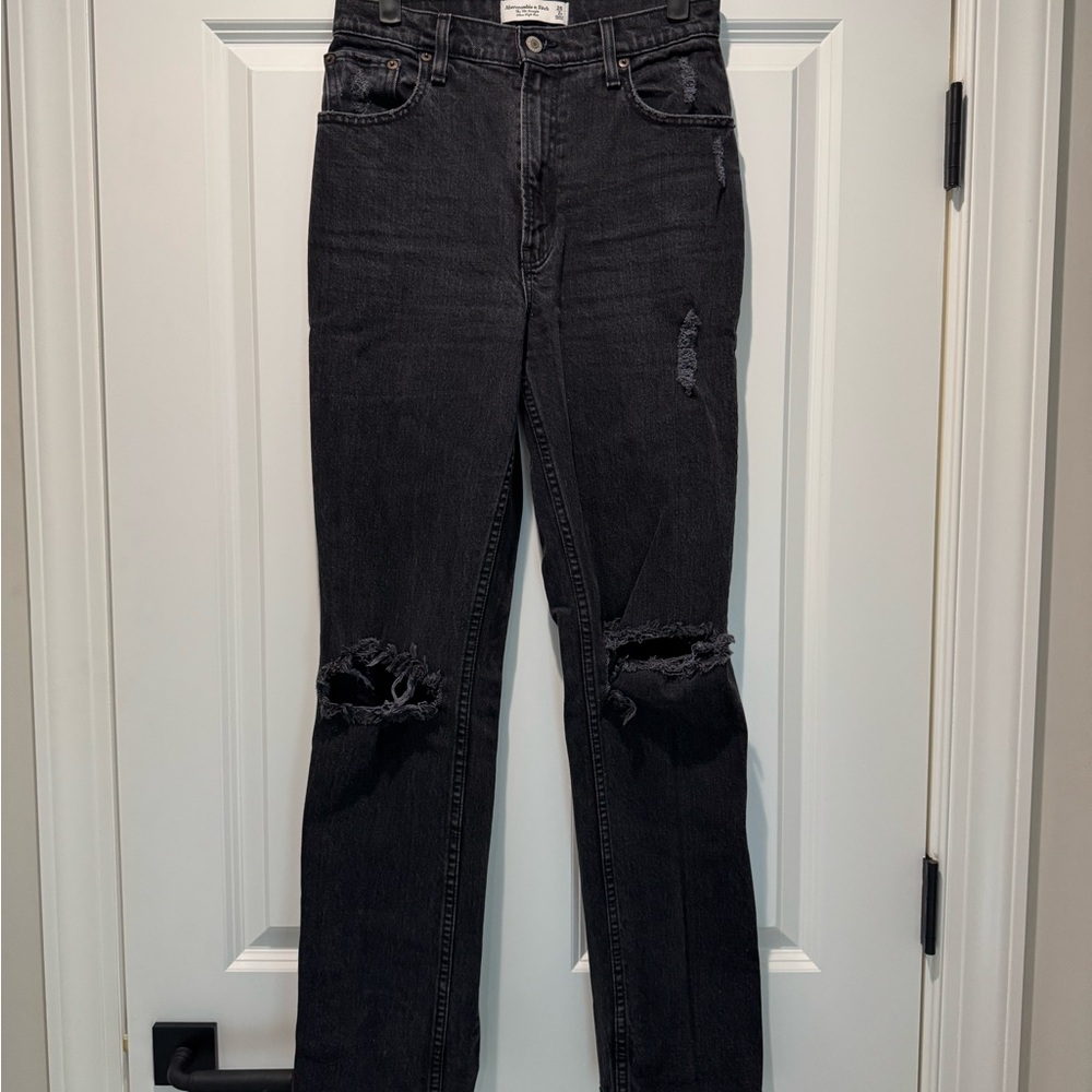 Abercrombie & Fitch 90’s Straight Jeans Distressed